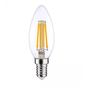 LEDURO LED filament žarnica E14 6W 3000K sveča C35