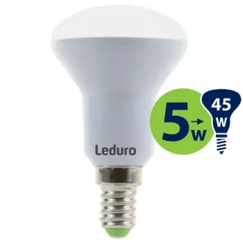 LEDURO LED reflektor žarnica R50 E14 5W 2700K 350lm topla bela