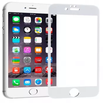 EVELATUS zaščitno steklo za zaslon za Apple iPhone 6/6s, 2.5D Full Cover, japonsko lepilo, antistatično, belo