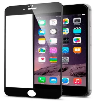 EVELATUS zaščitno steklo za zaslon za Apple iPhone 6/6s, 2.5D Full Cover, japonsko lepilo, antistatično, črno