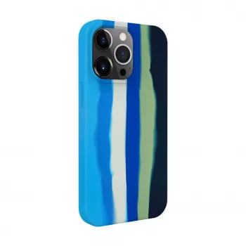 Evelatus Apple iPhone 15 Pro Max silikonski ovitek večbarvni modri