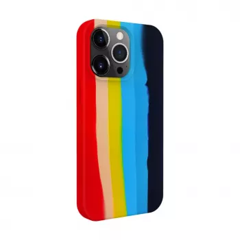 Evelatus Apple iPhone 15 Pro Max silikonski ovitek večbarvni mavrični