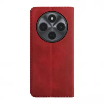 Evelatus Xiaomi Redmi 14C 4G/ 14C 5G / Redmi A4 / POCO C75 PU usnjeni knjižni ovitek rdeč