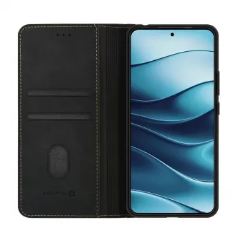 Evelatus knjižni ovitek za Xiaomi Redmi Note 14 5G - črn