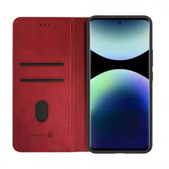 Evelatus Xiaomi Redmi Note 15 knjižni ovitek rdeč
