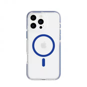 Tech21 EvoCrystal MagSafe ovitek za iPhone 16 Pro Max moder prosojen
