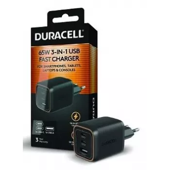 Duracell stenski polnilnik PD 65W GaN 2 x USB-C