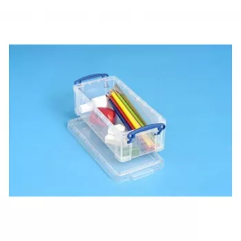 Really Useful Boxes 0.9C škatla za shranjevanje - prozorna - 0,9 litra - pravokotna - polipropilen