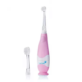 BRUSH-BABY Baby Sonic Sonic zvočna zobna ščetka 0-3 leta roza