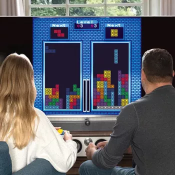 FIZZ CREATIONS Tetris Duel retro arkadna konzola za dva igralca z 2 žičnima igralnima palicama Plug & Play