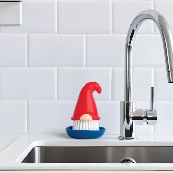 OTOTO Beardy krtača za posodo, kuhinjska krtača z integrirano luknjo za obešanje