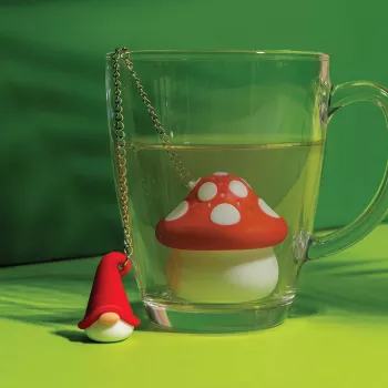 OTOTO Enchan-Tea Tea jajčece za čaj - dizajn čarovnika, silikonsko cedilo za razsuti čaj