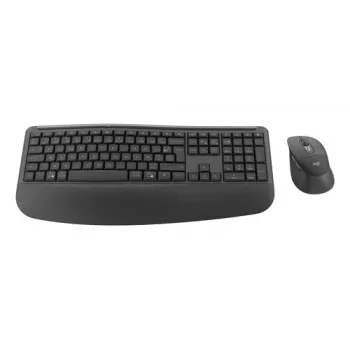 Logitech Signature Comfort Plus Combo MK880 za poslovanje brezžična tipkovnica in miška UK postavitev grafitna