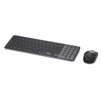 Dell Pro 7 komplet brezžične kompaktne tipkovnice in miške - KM746 - litovska (QWERTY) - titan siva