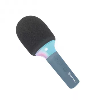 KIDYWOLF Bluetooth mikrofon s svetlo modrimi LED lučkami
