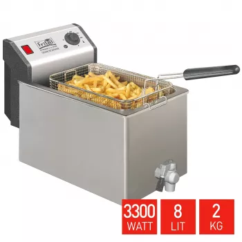 FRITEL TURBO SF friteza 8 litrov 3.3kW nerjavno jeklo