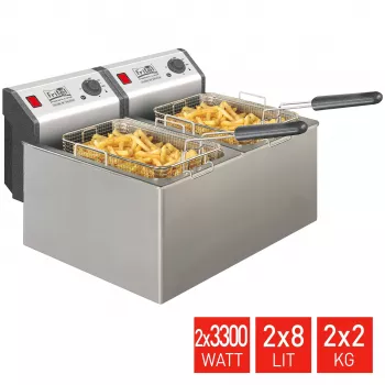 FRITEL profesionalna friteza 16 litrov 6.6kW nerjavno jeklo