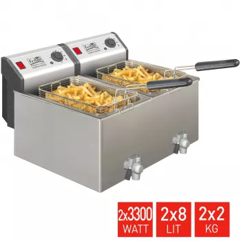 FRITEL TURBO SF friteza 16 litrov 6.6kW nerjavno jeklo