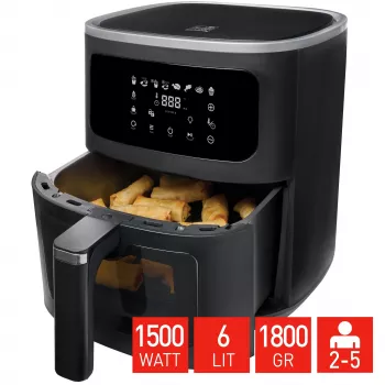 Fritel SnackTastic 7520 cvrtnik na vroč zrak 6L črn