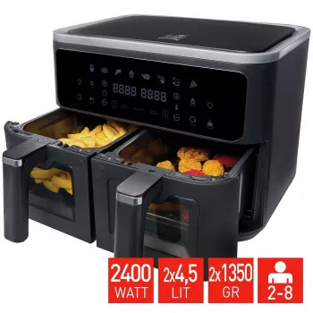 Fritel SnackTastic 8480 cvrtnik na vroč zrak 2 x 4,5L