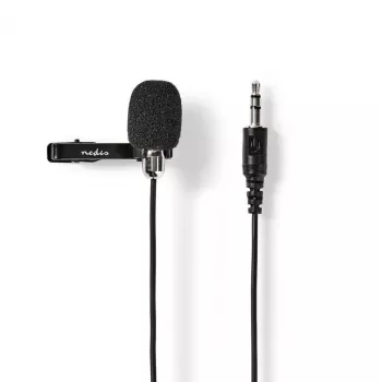 NEDIS MICCJ105BK mikrofon s kablom, 3,5 mm jack, vsesmerni, črn