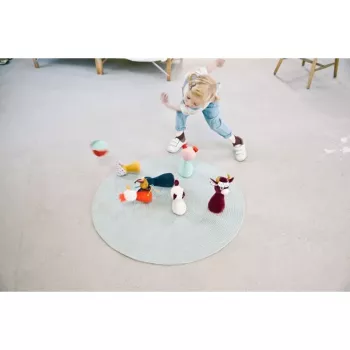 Lilliputiens kegljaški set s kmetijo in žogico z zvončkom