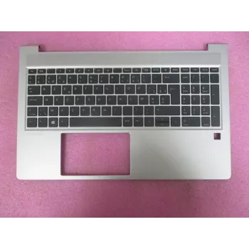 HP pokrov zgoraj s tipkovnico CP NoSD belgijska (M78508-A41) – Natural Silver