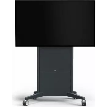 SMS Presence mobilni motorni voziček za LCD-zaslon/zaslon na dotik, zaklepljiv, temno siv, velikost zaslona do 213 cm (84 palcev) za največ 150 kg / do 249 cm (98 palcev) za največ 100 kg
