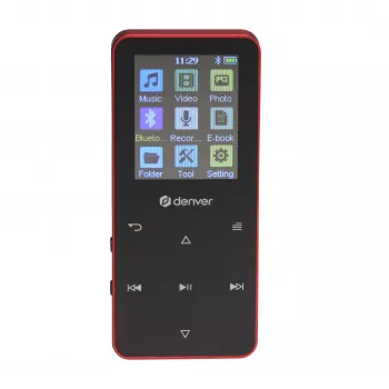 Denver MP-1830R MP4 predvajalnik z Bluetooth, 1,8 inch zaslon, 4GB, rdeč
