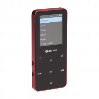 Denver MP-1830R MP4 predvajalnik z Bluetooth, 1,8 inch zaslon, 4GB, rdeč