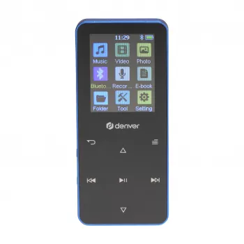 Denver MP-1830BU MP4 predvajalnik z Bluetooth, 1,8-palčni zaslon, 4GB, moder