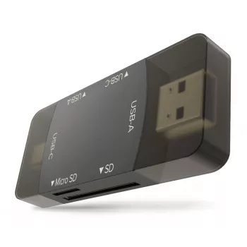 Newell OTG 4-v-1 USB 3.0 hub črn