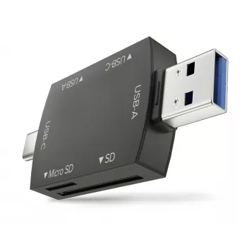 Newell OTG 4-v-1 USB 3.0 hub črn