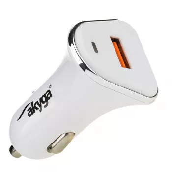 Avtopolnilnik Akyga AK-CH-07 12/24V 18W USB-A Quick Charge 3.0 5-12V / 1.5-3A, bel