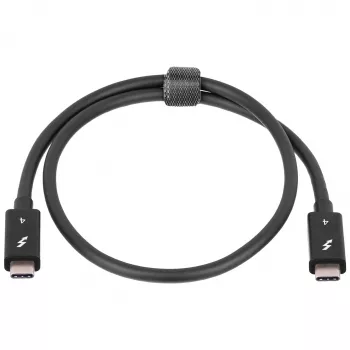 Akyga AK-USB-33 USB-C na USB-C Thunderbolt kabel, 40 Gbit/s, 100 W, 0,5 m, črn