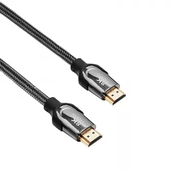 Akyga AK-HD-15S kabel HDMI 2.1, oklopljen, baker, pleten, 48 Gbit/s, 8K@60Hz / 4K@120Hz, 1,5 m