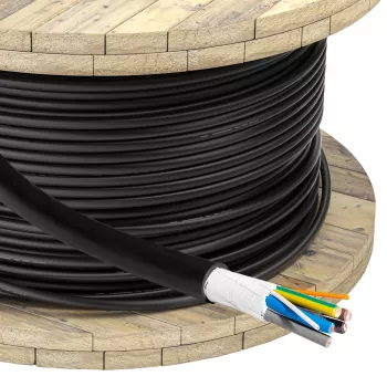 Akyga AK-SC-E12 polnilni kabel EV 5 x 6 mm² + 2 x 0,75 mm², trifazni, 32 A, 450/750 V, na meter