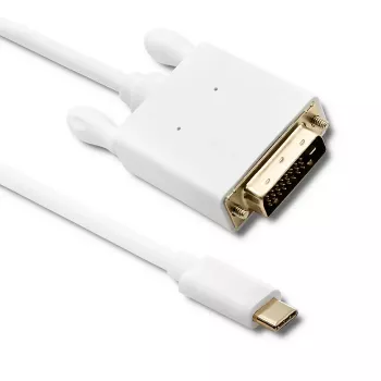 Qoltec USB 3.1 Type-C vtič na DVI-D vtič adapter kabel 2m 4K