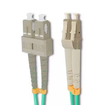 Qoltec optični patch kabel LC/UPC - SC/UPC multimode OM4 dupleks 5m