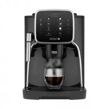 TEESA AROMA 750 avtomatski kavni aparat z mlinčkom, 1450 W, 1,5 l, črn