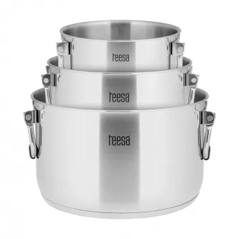 TEESA COOK PRIME 6-delni set loncev, nerjavno jeklo, primerno za indukcijo