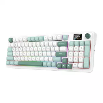 Redragon Galatin Pro K719WG-RGB-PRO tri-načinovna brezžična mehanska igralna tipkovnica (98 tipk, hot-swappable, RGB, črna)