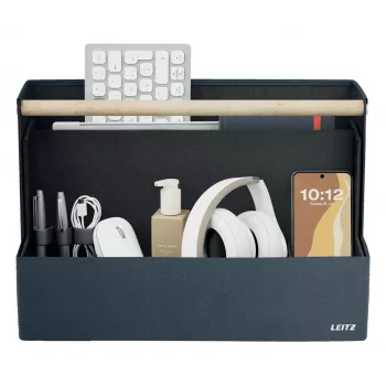 Leitz MyBox prenosni organizator mize iz blaga, temno siva