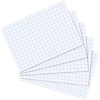 Kartice Herlitz A7, karirane 5 mm, 170 g/m², bele, 100 kosov (10621431)
