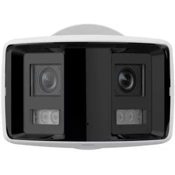 Hikvision DS-2CD2T47G2P-LSU/SL 4MP AcuSense zunanja kroglasta IP-kamera z 2,8-mm objektivom, bela svetloba, dvosmerni zvok, bliskavica, PoE