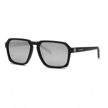PHILIPP PLEIN SPORT moška sončna očala SSP030, 59/17/145 mm, črn acetatni okvir, sive leče, zaščita UV400