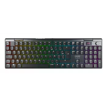 CHERRY XTRFY MX 10.1 Wireless nizkoprofilska igralska tipkovnica, AZERTY, RGB, črna