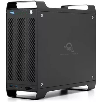 OWC ThunderBay Flex 8 - 8-predalno ohišje za shranjevanje/dock/PCIe z 2x vrati Thunderbolt 3, SoftRAID XT, črno