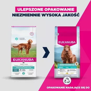 Eukanuba Special Care Sensitive Digestion suha hrana za odrasle pse majhnih in srednjih pasem, jagnjetina in riž, 12 kg
