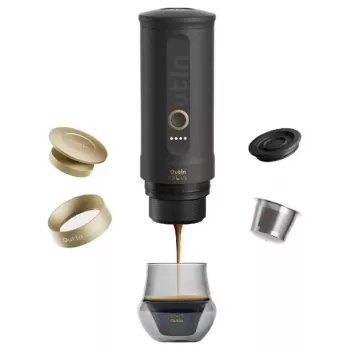 OutIn Nano x Kruve prenosni aparat za espresso darilni set črno-zlat